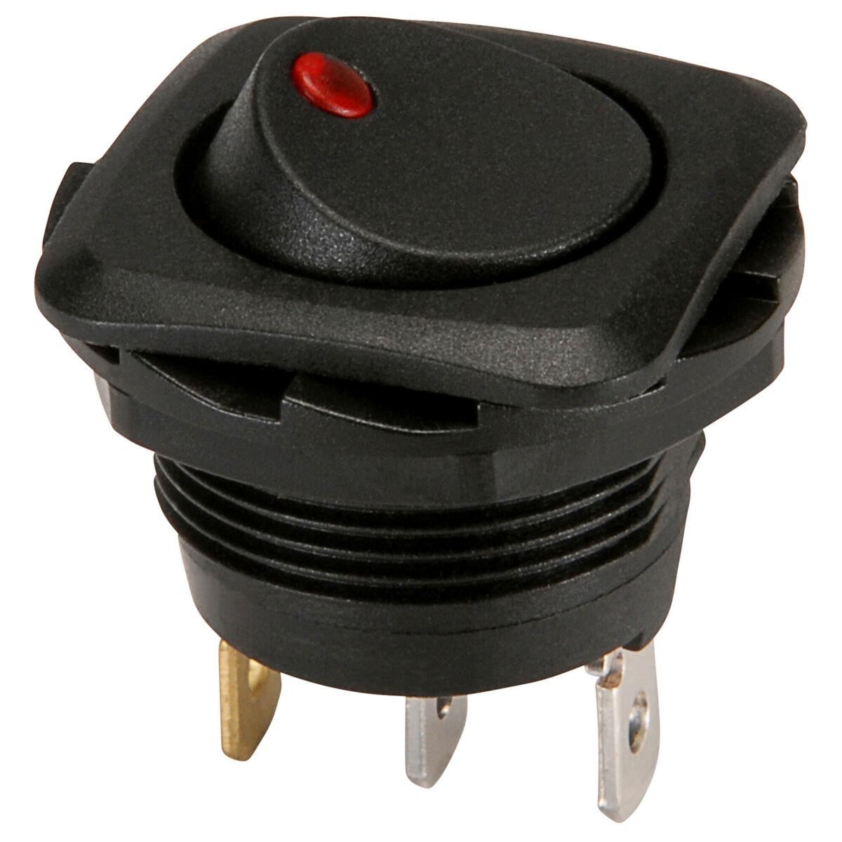 PARTS EXPRESS SPST Large Rocker Switch w/Blue Illumination 12VDC PARTS EXPRESS SPST Large Rocker Switch w/Blue Illumination 12VDC